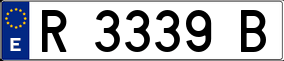 Trailer License Plate
